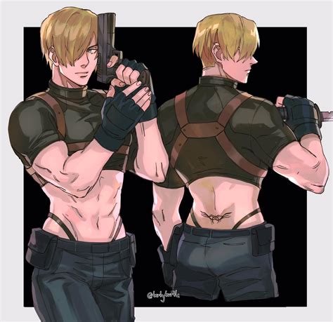 Leon Kennedy Tramp Stamp by @tirtyturtle | Leon Kennedy's Tramp Stamp | Know Your Meme