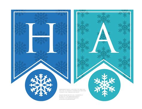 Personalized Frozen Snowflake Birthday Banner por merrimentdesign ...