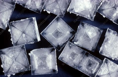 Sodium Chloride Crystals - Stock Image - C027/9633 - Science Photo Library