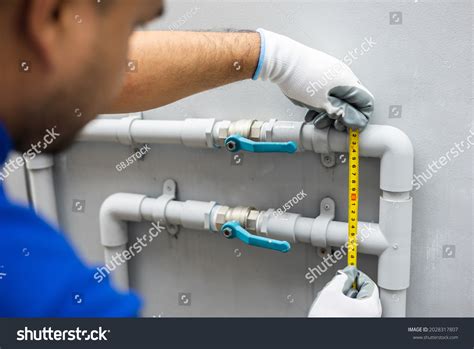 Male Plumber Worker Installation Pipe System Stock Photo 2028317807 | Shutterstock