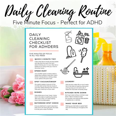 ADHD Daily Cleaning Routine – ClutterBug_Me