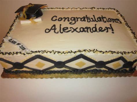 Black & Gold Graduation - 2011 - CakeCentral.com