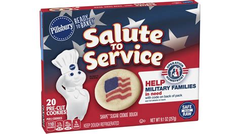 Pillsbury Shape Flag Sugar Cookie Dough, Salute To Service, 20 Pre-Cut Cookies, 9.1 oz ...