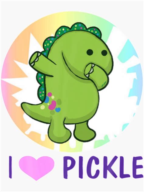 "moriah elizabeth i love pickle " Sticker by JaraeCreations | Redbubble