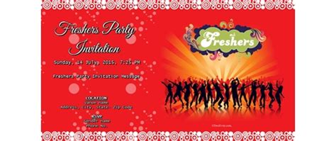 free Freshers Party Invitation Card & Online Invitations