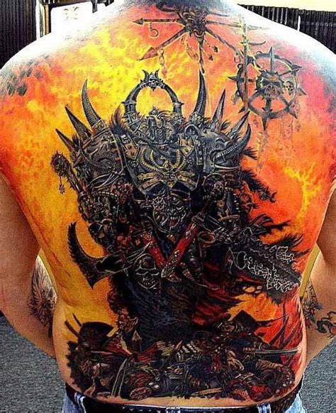 Tattoo of hell and a demon | ultrafeel.tv