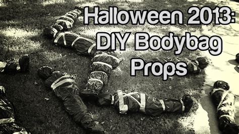 Halloween 2013: DIY Body Bag Props - YouTube