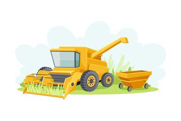 Combine Harvester Cartoon Vector Images (over 520)