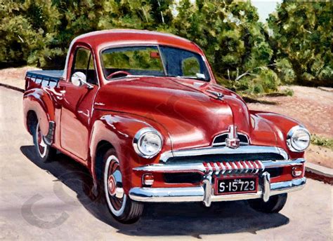 FJ Holden Ute - Steve Leadenham Transport Art