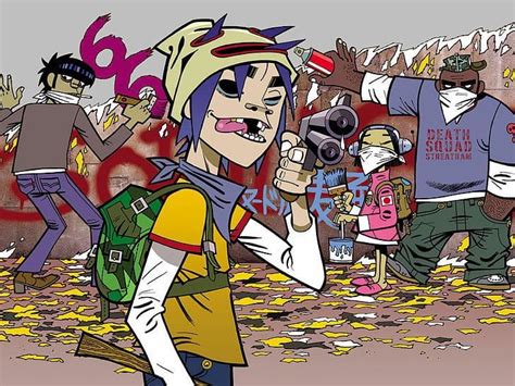 Gorillaz Art Through The Phases Part 1: Phase One:Celebrity Takedown : r/gorillaz