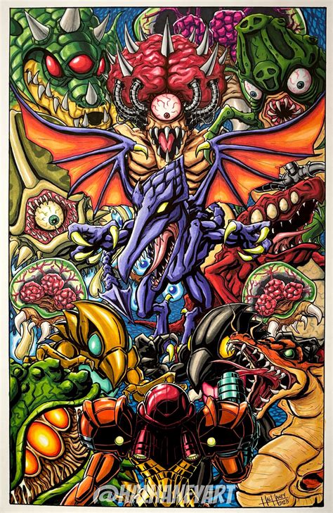 Super Metroid - 11x17 Fine Art Print — HAL HANEY ART