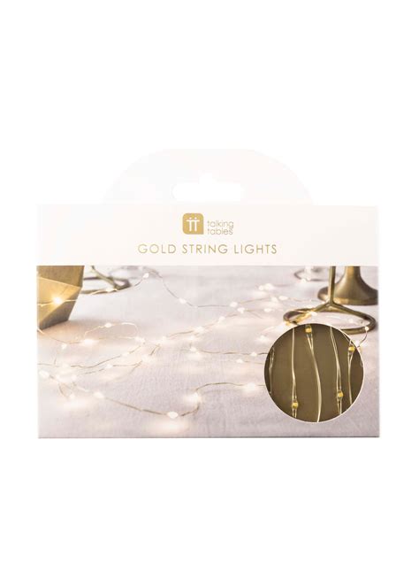 GOLD STRING LED TABLE LIGHTS — RUSH ORDER BRIDE