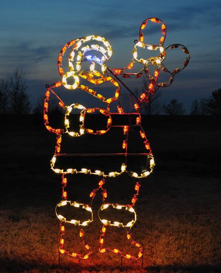 Large Waving Santa - Animated Outdoor LED Christmas Light Display