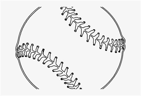 Baseball Clipart Drawing - Baseball Clipart Outline Transparent PNG ...