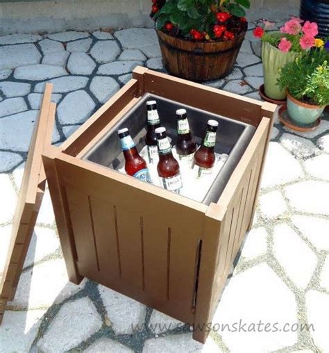 Brilliant DIY Cooler Tables for the Patio (with built-in coolers, sinks ...