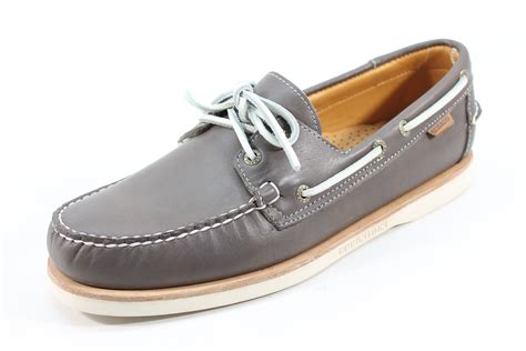 Sebago Crest Docksides Men's Grey Leather Boat Shoes 13M - Walmart.com