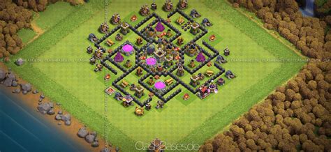 Clash Of Clans Level 8 Town Hall Defense Layout