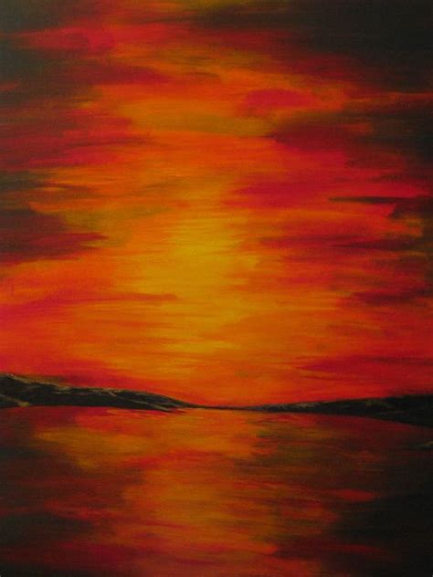 Sunset Abstract Painting - craibas.al.gov.br