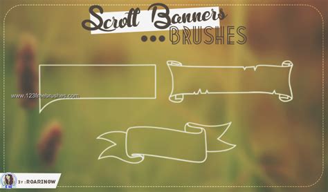 Scroll Banner Template | All Photoshop Brushes | 123Freebrushes