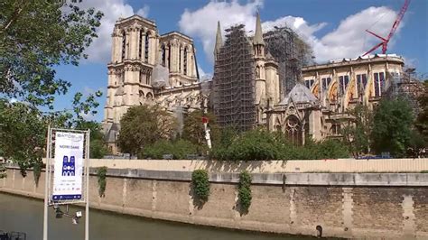 A year after the Notre-Dame fire, restoration is suspended amid Covid-19 lockdown