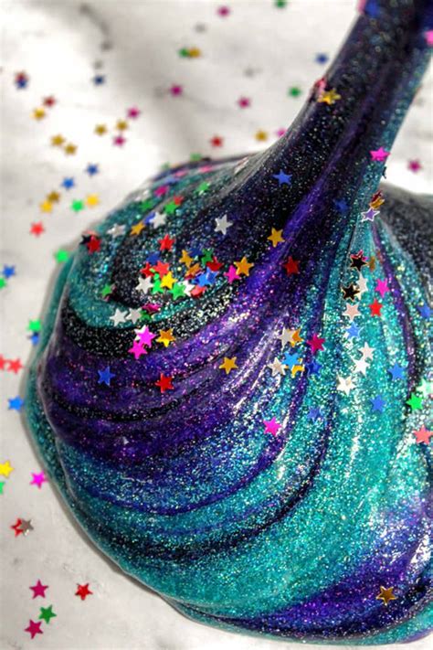 DIY Galaxy Slime – How To Make Homemade Galaxy Slime – Easy & Fun Recipe For Kids – Glitter ...