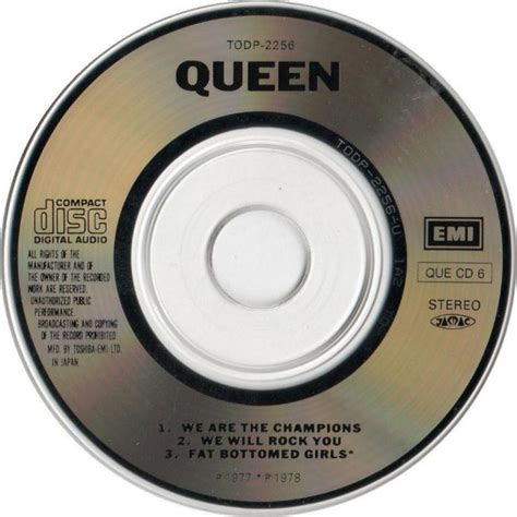 Queen "We Are The Champions" single gallery