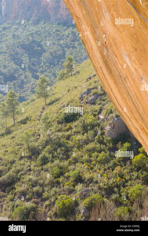 climbing rock wall Stock Photo - Alamy