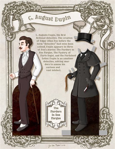 Paper Doll School: C. Auguste Dupin Paper Doll