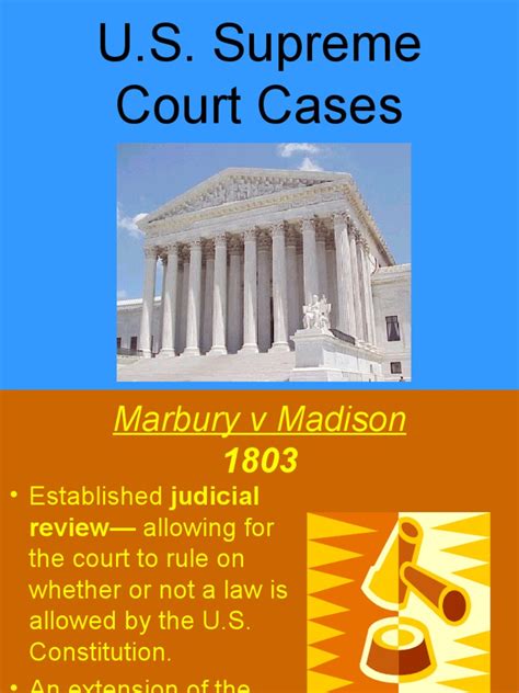 U.S. Supreme Court Cases | PDF | United States Constitution | United ...