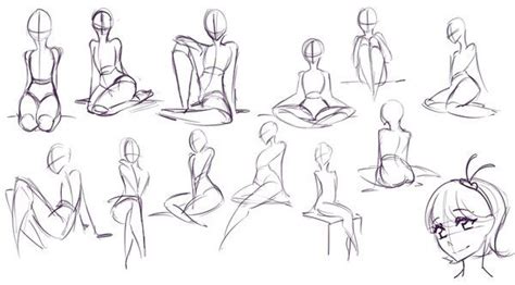 How To Draw Anime Sitting Poses