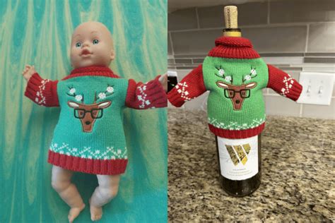 Cute Wine Bottle Sweater Cover at Aldi