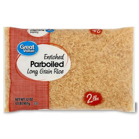 Great Value Long Grain Parboiled Enriched Rice, 32 oz - Walmart.com