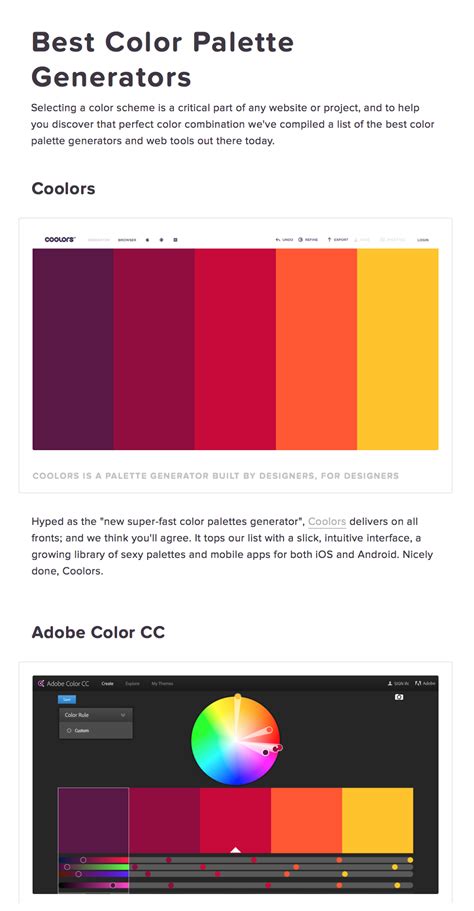 Brand Color Palette Generator / Generate perfect light, dark and random ...