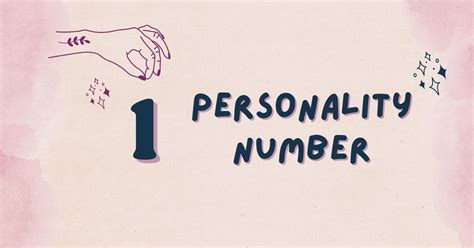 Personality Number 1 Explained