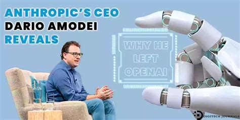 CEO Of Anthropic "Dario Amodei" Reveals Why He Left OpenAI - Digitech ...