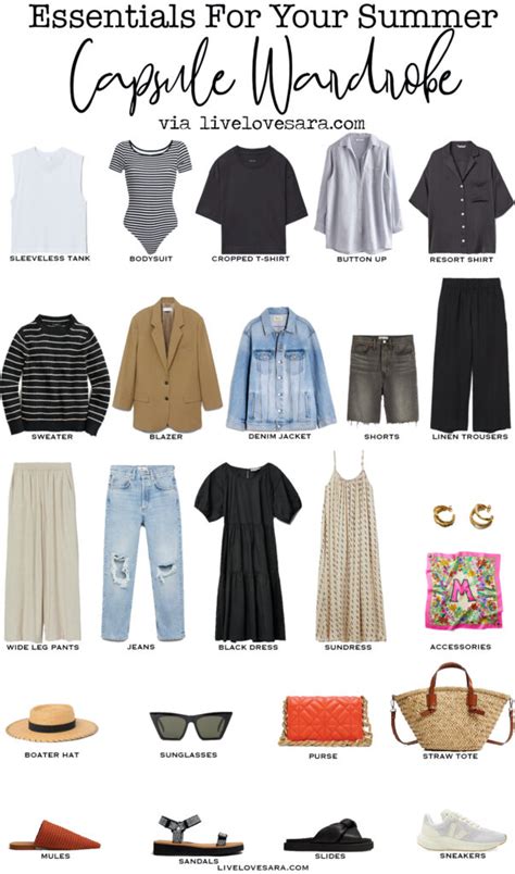 Summer Capsule Wardrobe Essentials - livelovesara