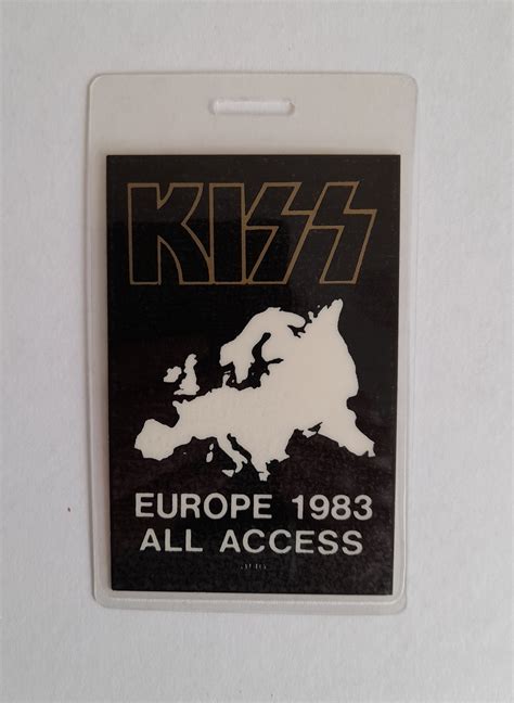 KISS - Lick It Up Tour 1983 Backstage Pass - RewindPressPlay