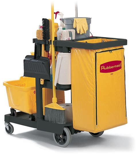 Rubbermaid 6173-88 Janitor Cart & Vinyl Bag | Pooler Janitor Supply