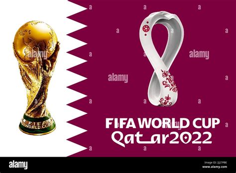 World Cup 2022. Banner on the theme of the world 2022. Design with ...