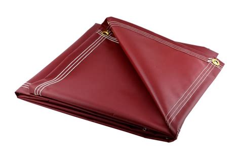 Heavy Duty Burgundy Vinyl Tarps - 18 oz | Tarps & Tie-Downs