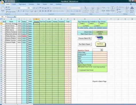 Vacation Accrual Spreadsheet In Excel