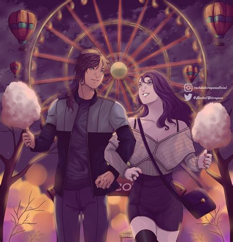 ArtStation - Lovely couple and Ferris Wheel