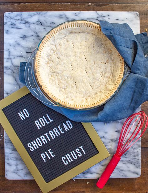 No Roll Pie Crust Recipe | How to make a Shortbread Pie Crust