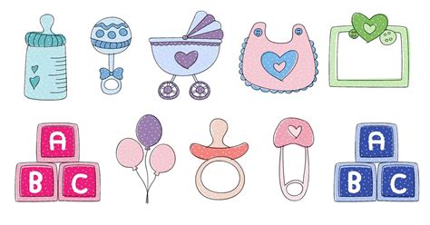 FREE And Absolutely The Cutest Baby Shower Clip Art - Tulamama