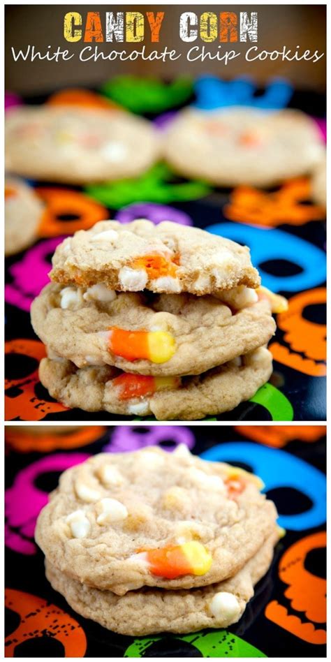 White Chocolate Candy Corn Cookies - Baking Beauty