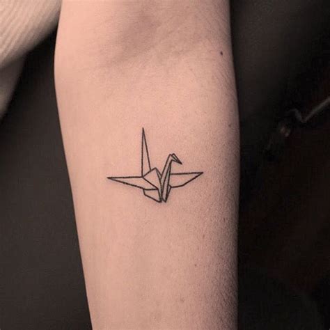 origami crane | Origami tattoo, Crane tattoo, Swan tattoo