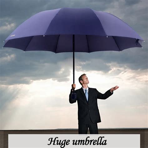 Large Umbrella for Men Windproof Sun Shade Folding Umbrella Big Outdoor Umbrellas Rain Women Non ...