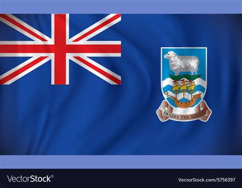 Flag of falkland islands Royalty Free Vector Image