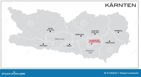 Map Of Carinthia Vector Illustration | CartoonDealer.com #100117176