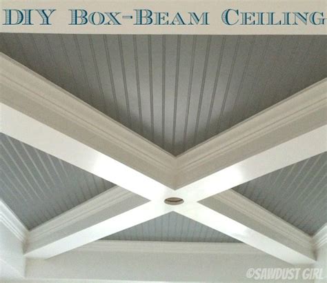 How to Build a Box Beam Ceiling - Sawdust Girl®